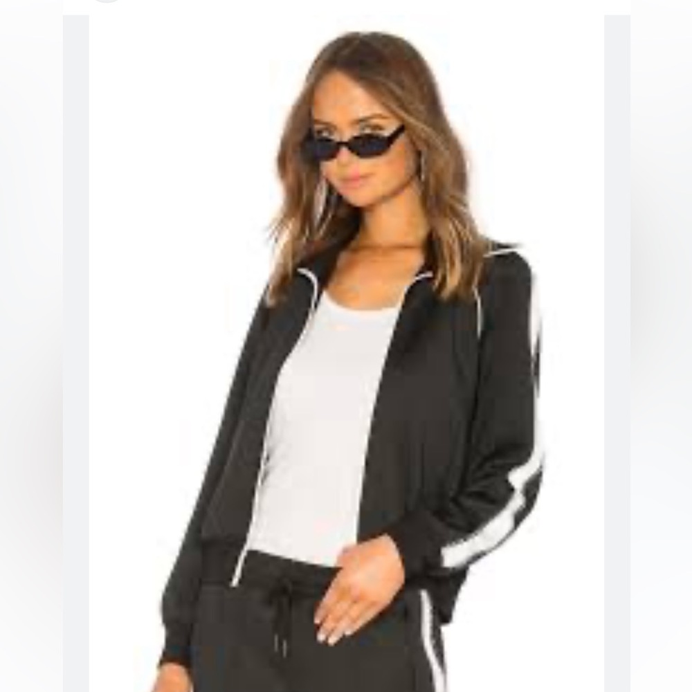 Pam and Gela black petite Track Jacket. Only worn once in mint condition!